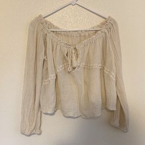 Jen’s Pirate Booty cropped peasant top